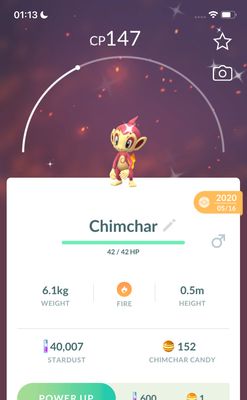 Shiny Chimchar 2020 Trade (Guaranteed Lucky) - Pokemon GO Trade