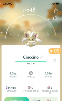 Shiny Cinccino 2020 Trade (Guaranteed Lucky) - Pokemon GO Trade