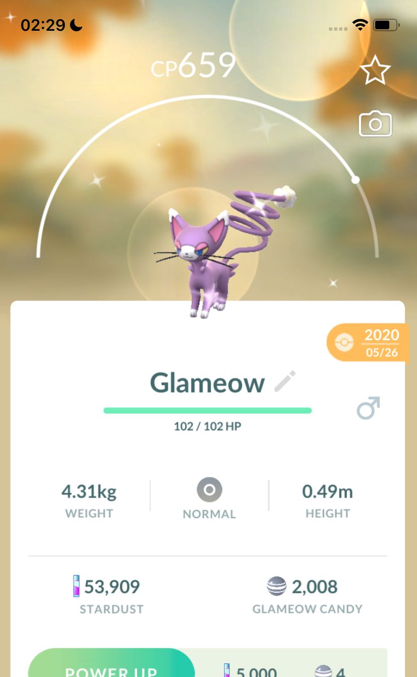 Shiny Glameow 2020 Trade (Guaranteed Lucky) - Pokemon GO Trade