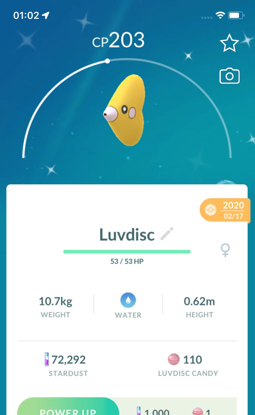 Shiny Luvdisc 2020 Trade (Guaranteed Lucky) - Pokemon GO Trade