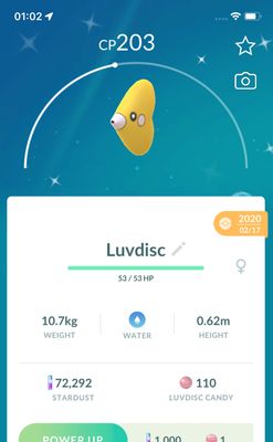 Shiny Luvdisc 2020 Trade (Guaranteed Lucky) - Pokemon GO Trade