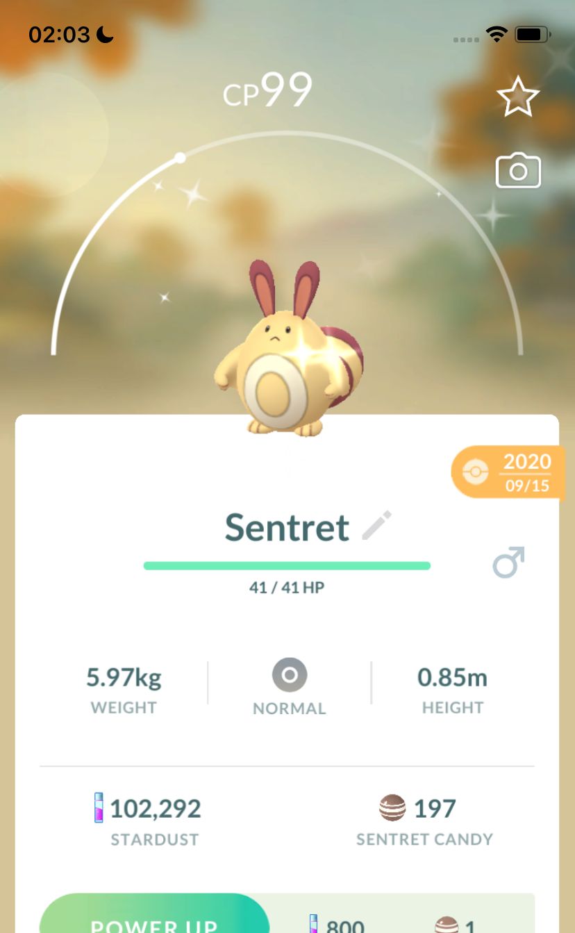 Shiny Sentret 2020 Trade (Guaranteed Lucky) - Pokemon GO Trade