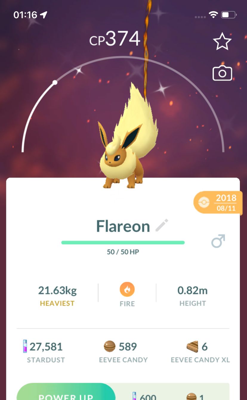 Shiny Flareon 2018 Trade (Guaranteed Lucky) - Pokemon GO Trade