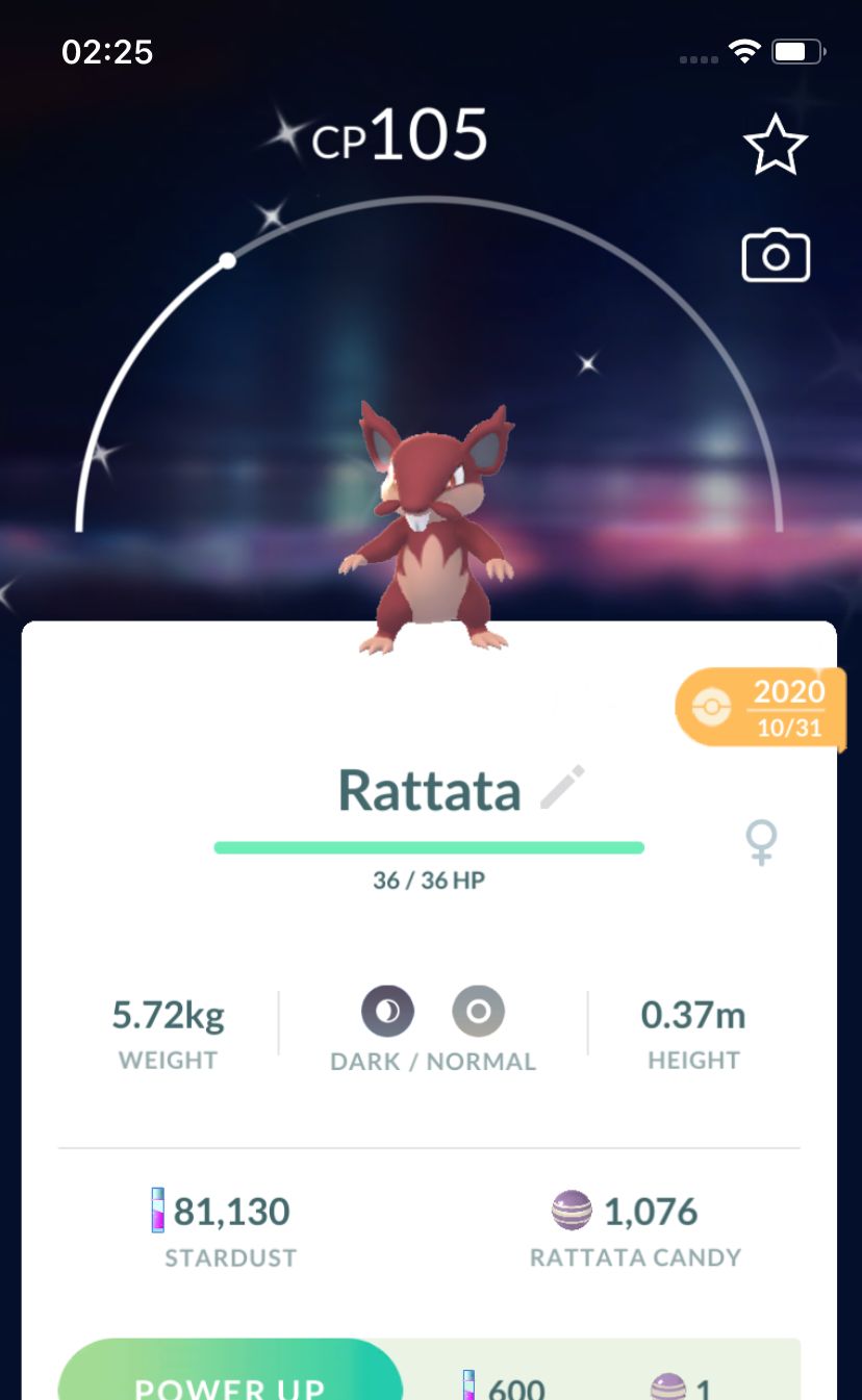 Shiny Alolan Rattata 2020 Trade (Guaranteed Lucky) - Pokemon GO Trade