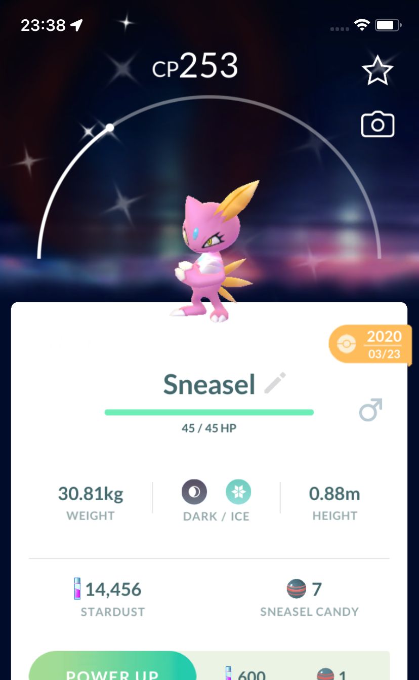 Shiny Sneasel 2020 Trade (Guaranteed Lucky) - Pokemon GO Trade