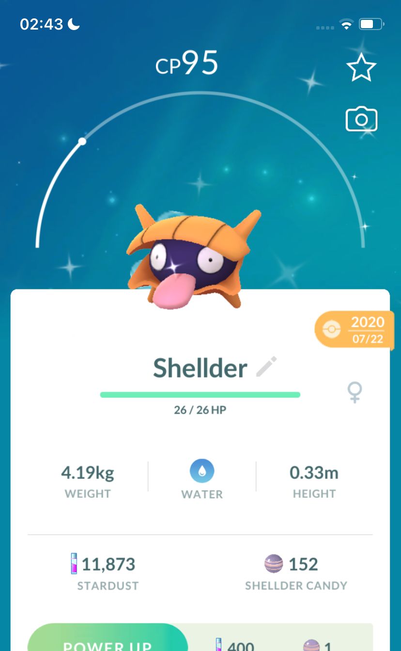 Shiny Shellder 2020 Trade (Guaranteed Lucky) - Pokemon GO Trade