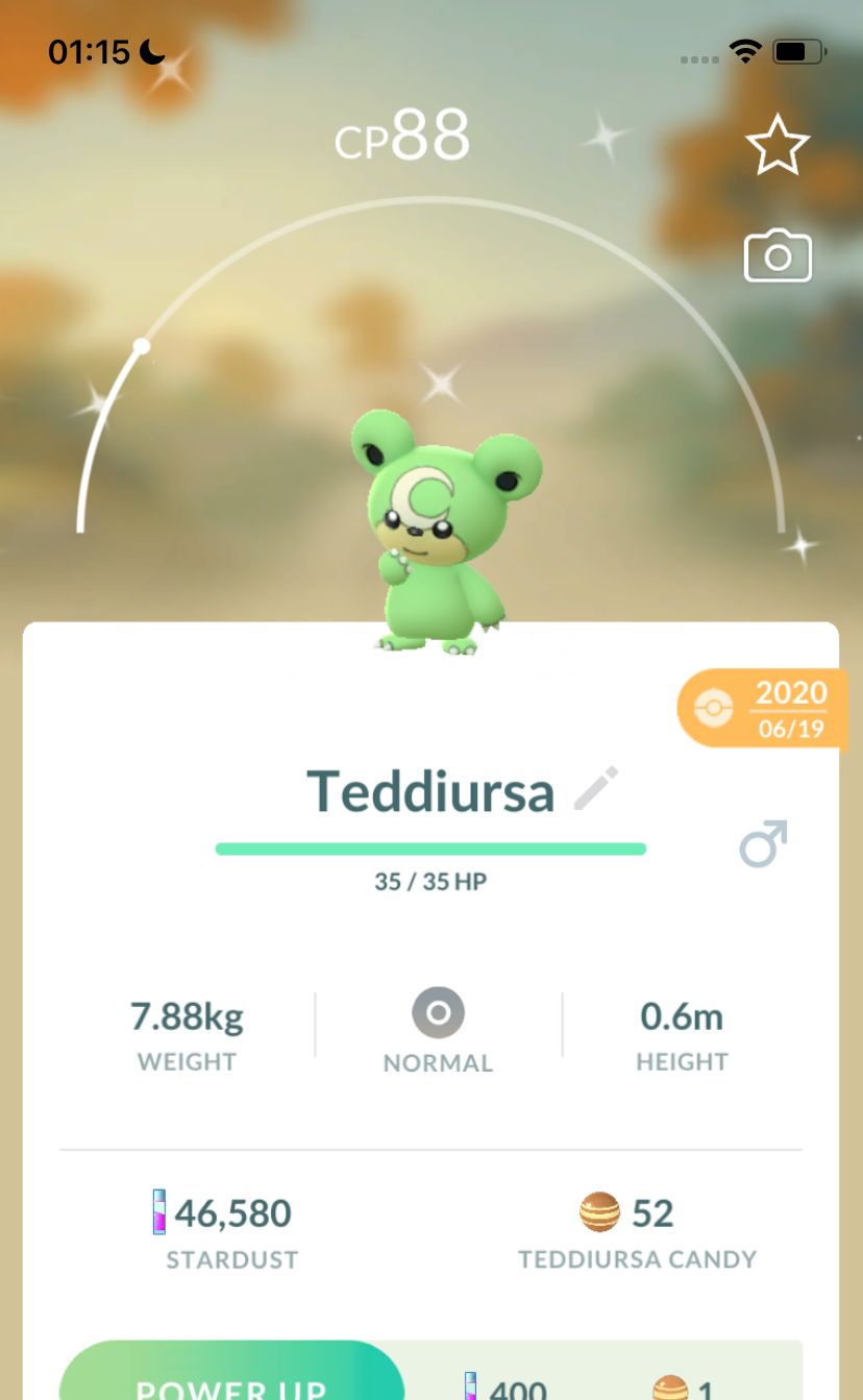 Shiny Teddiursa 2020 Trade (Guaranteed Lucky) - Pokemon GO Trade
