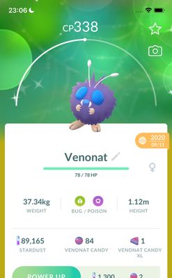 Shiny Venonat 2020 Trade (Guaranteed Lucky) - Pokemon GO Trade