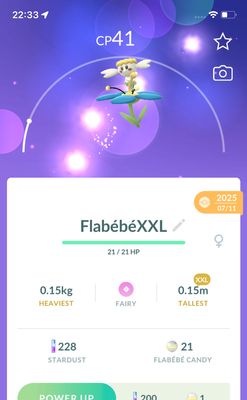 Flabebe Blue (XXL Height) - Pokemon GO Trade Service