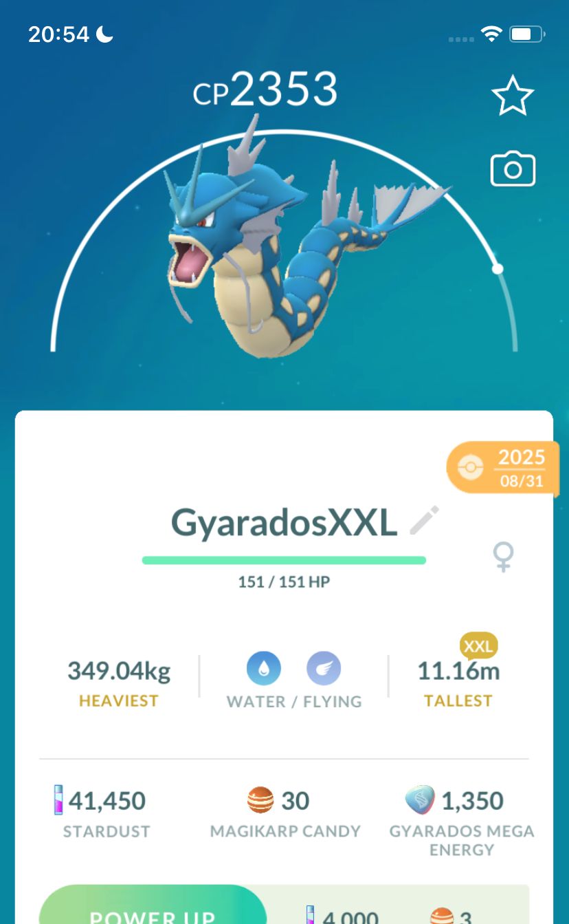 Gyarados (XXL Height) - Pokemon GO Trade Service