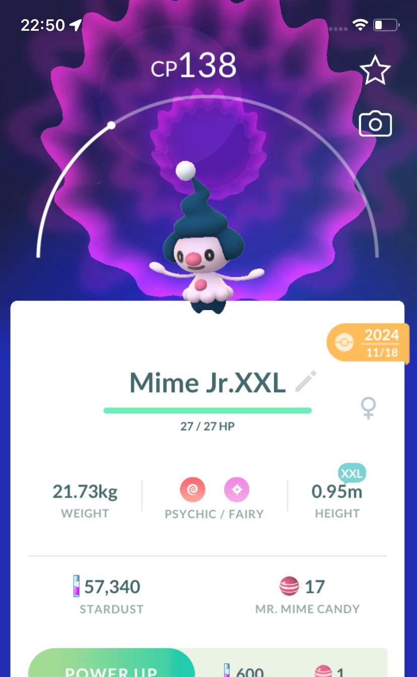 Mime Jr (XXL Height) - Pokemon GO Trade Service