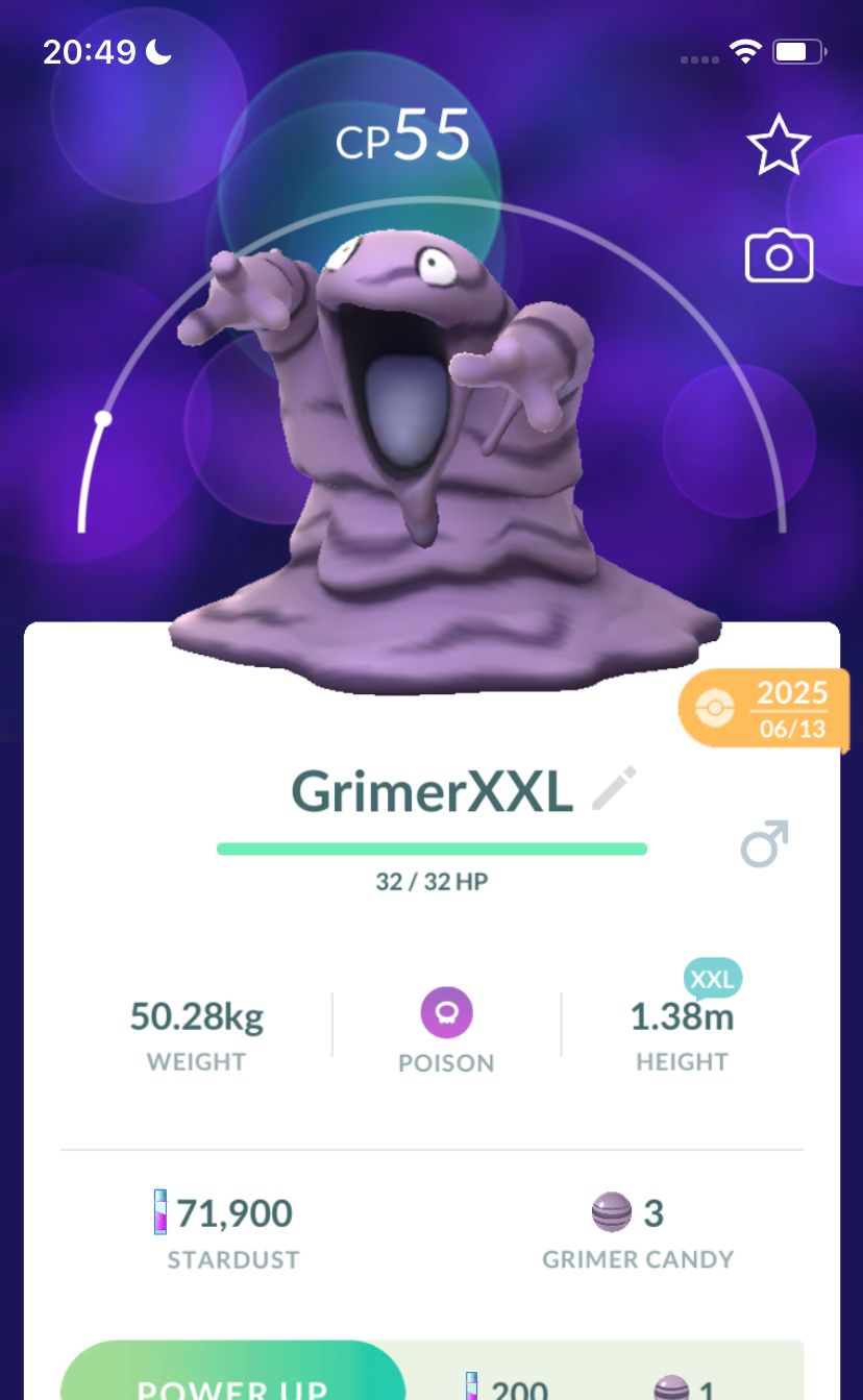 Grimer (XXL Height) - Pokemon GO Trade Service