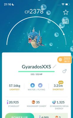 Gyarados (XXS Height) - Pokemon GO Trade Service