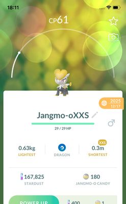 Jangmo-o (XXS Height) - Pokemon GO Trade Service