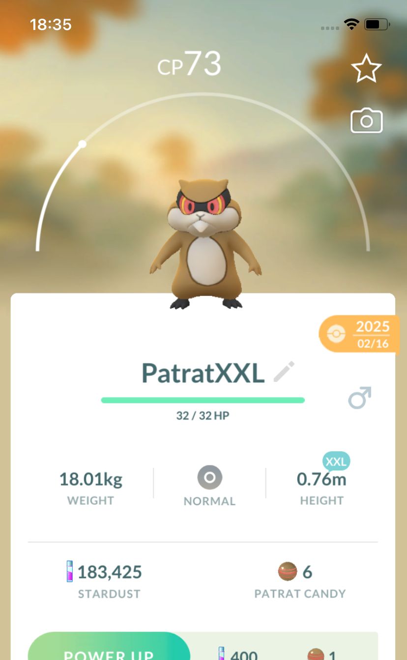 Patrat (XXL Height) - Pokemon GO Trade Service