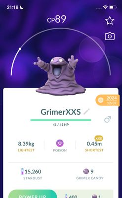 Grimer (XXS Height) - Pokemon GO Trade Service