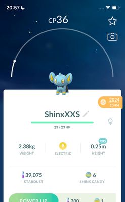 Shinx (XXS Height) - Pokemon GO Trade Service