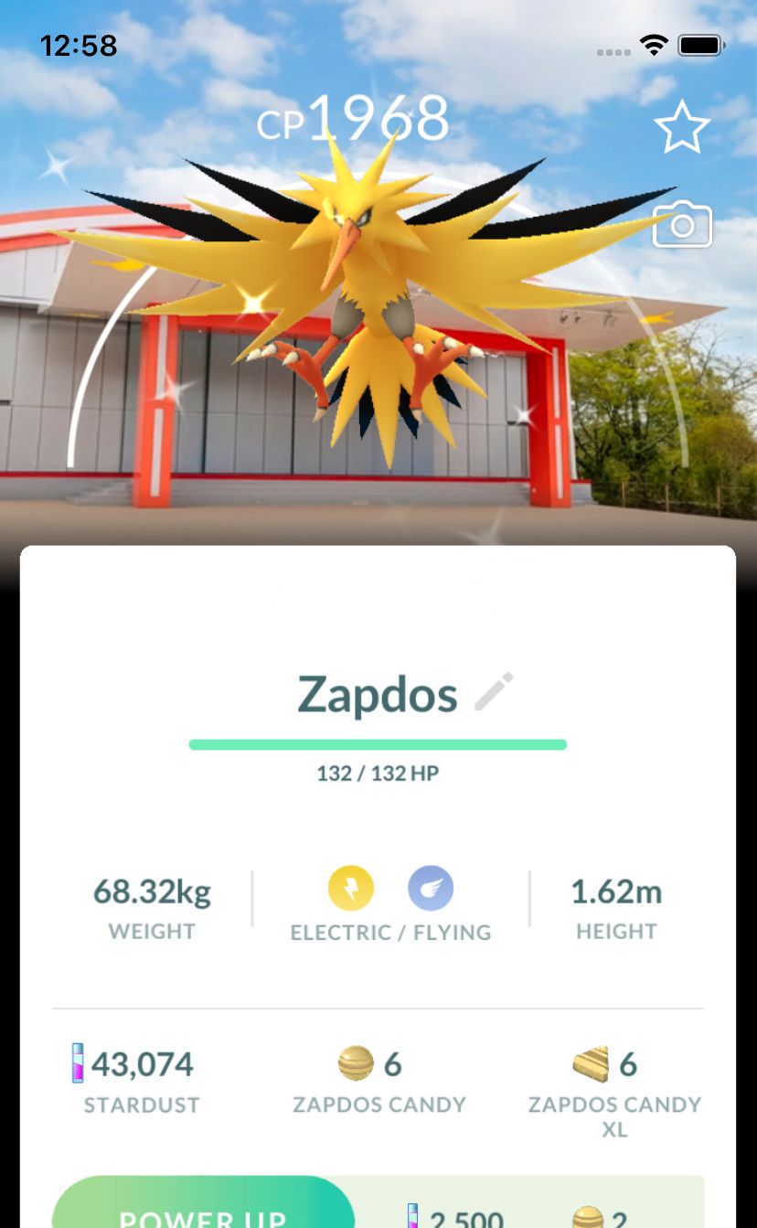 Shiny Zapdos with PokePark Background (Japan) - Pokemon GO Trade Service
