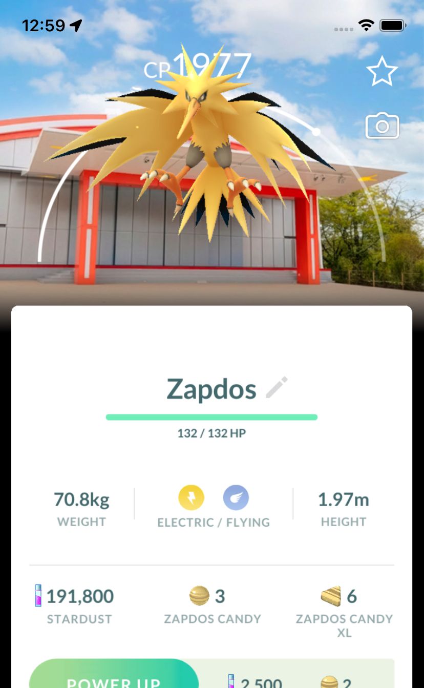 Zapdos with PokePark Background (Japan) - Pokemon GO Trade Service