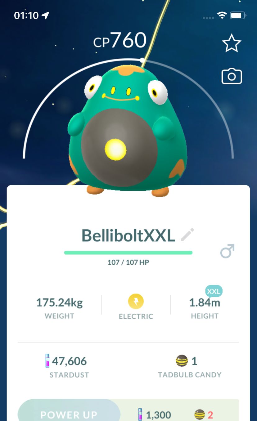 Bellibolt (XXL Height) - Pokemon GO Trade Service