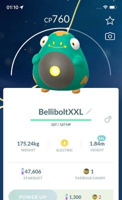 Bellibolt (XXL Height) - Pokemon GO Trade Service