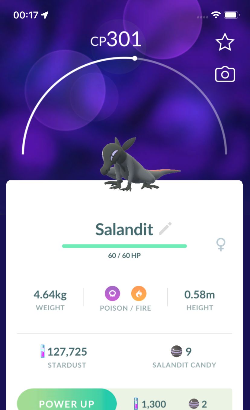 #757 Salandit Female Trade - Pokemon GO Trade