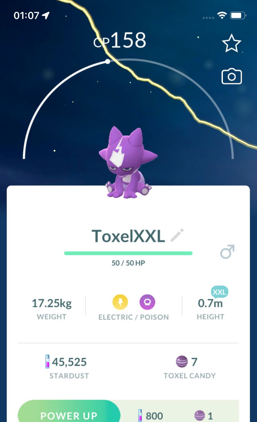 Toxel (XXL Height) - Pokemon GO Trade Service