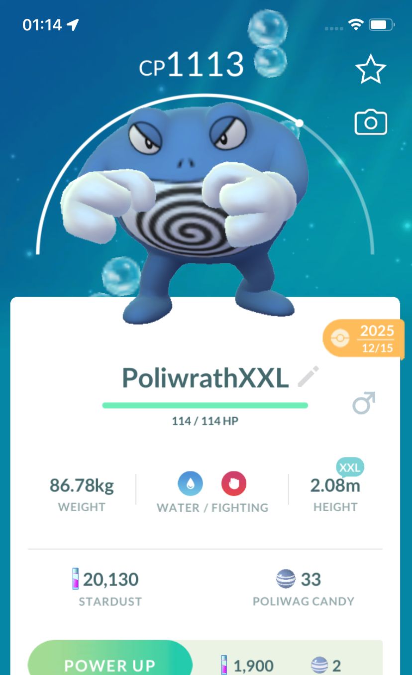 Poliwrath (XXL Height) - Pokemon GO Trade Service