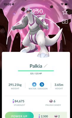 Palkia with Background - Pokemon GO Trade Service