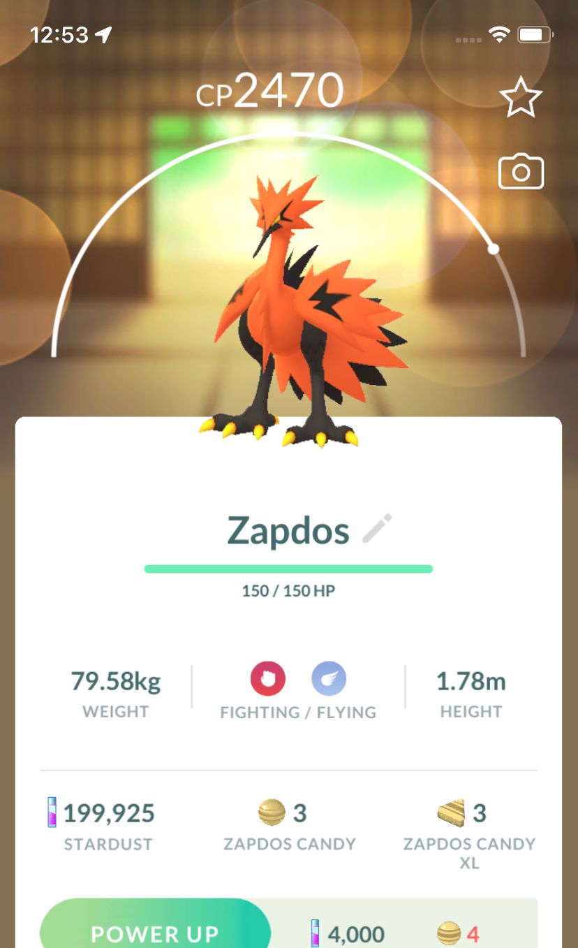 Galarian Zapdos - Pokemon GO Trade Service