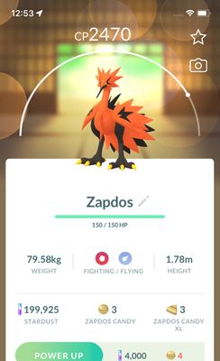 Galarian Zapdos - Pokemon GO Trade Service
