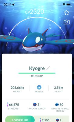 Kyogre with Background - Pokemon GO Trade Service