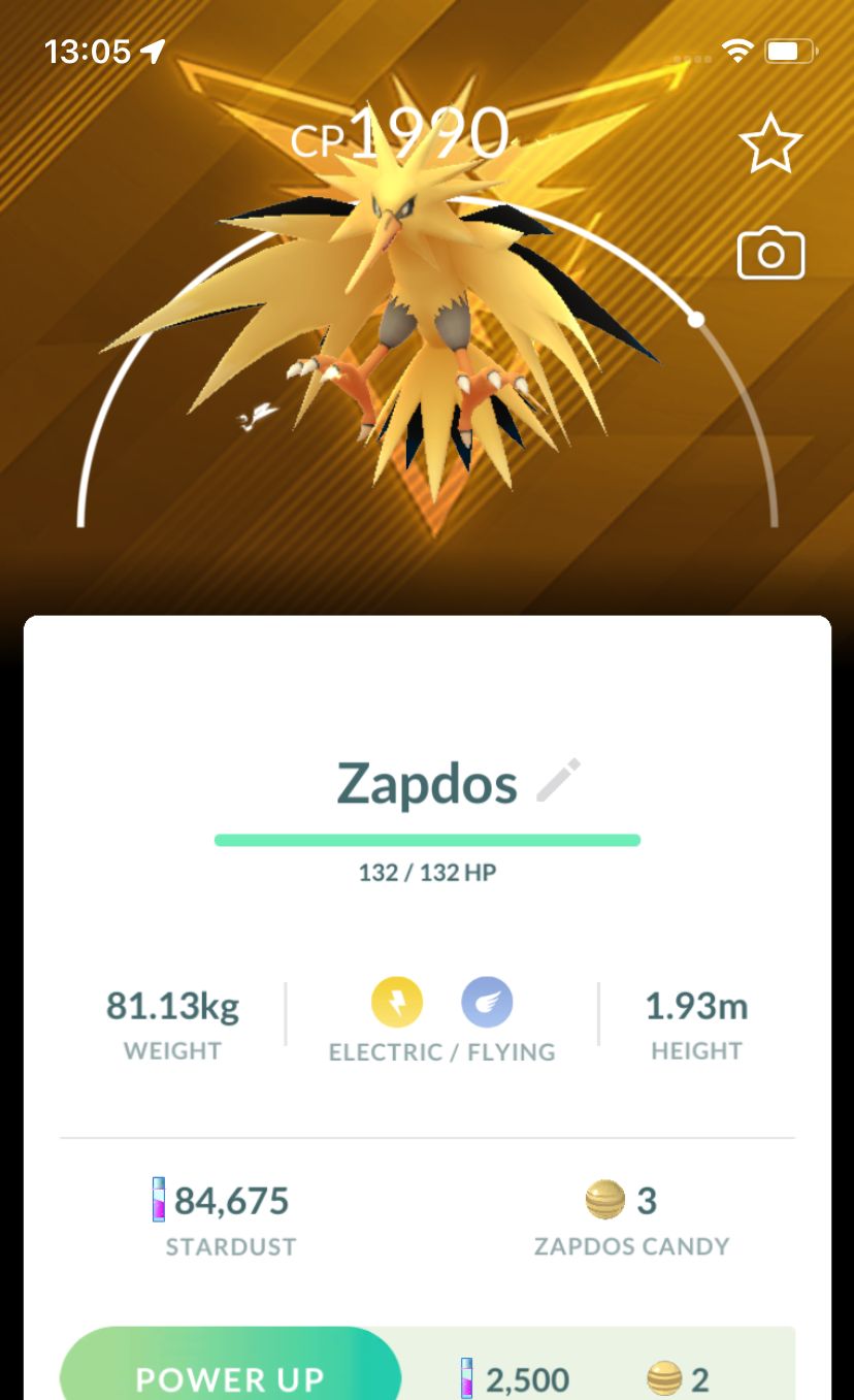 Zapdos with Instinct Background - Pokemon GO Trade Service