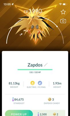 Zapdos with Instinct Background - Pokemon GO Trade Service