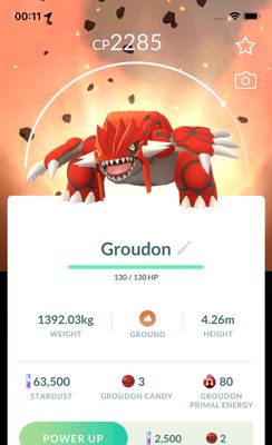Groudon with Background - Pokemon GO Trade Service