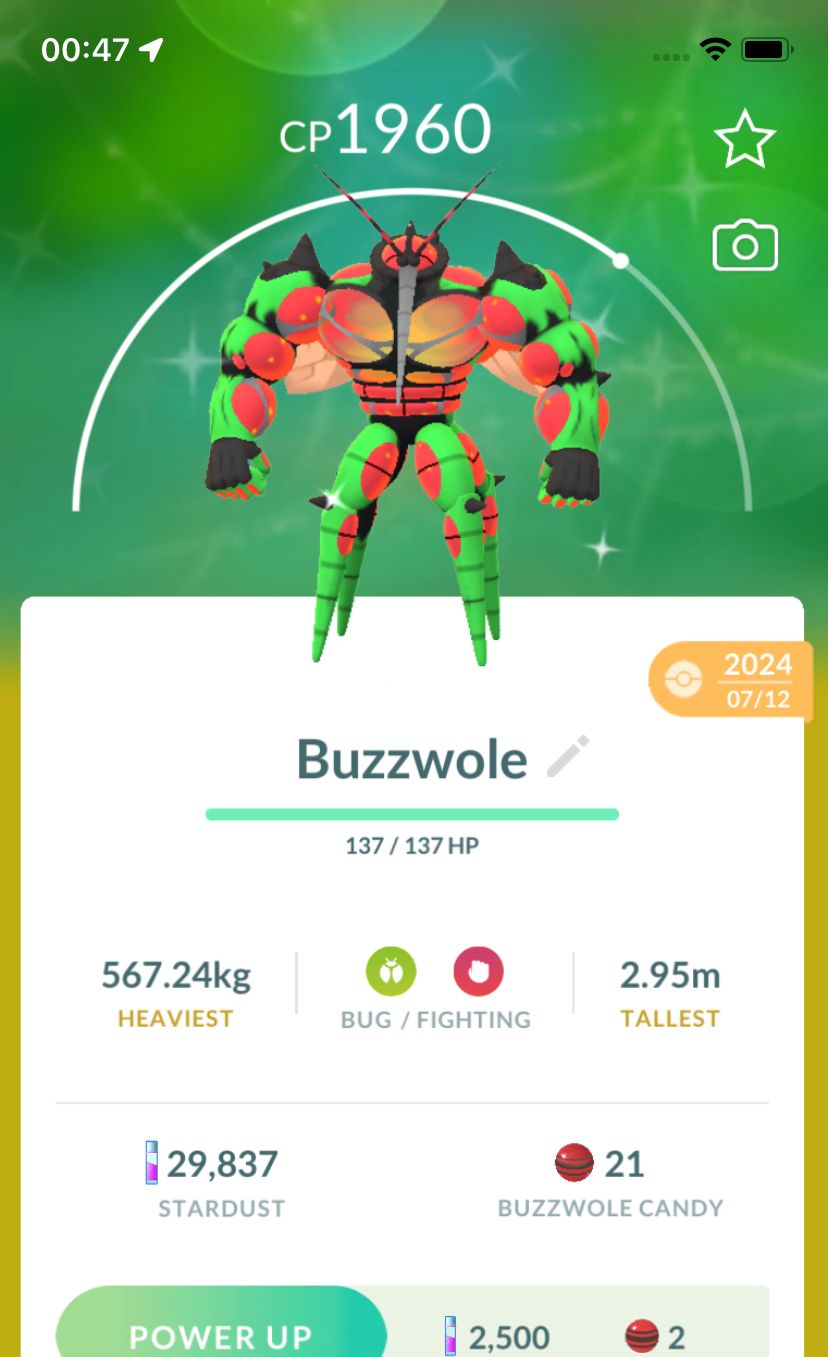 Shiny Buzzwole - Pokemon GO Trade Service