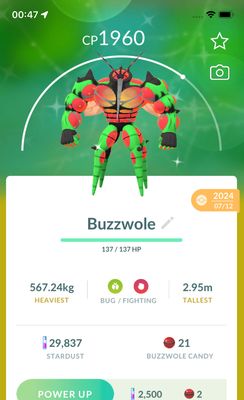 Shiny Buzzwole - Pokemon GO Trade Service