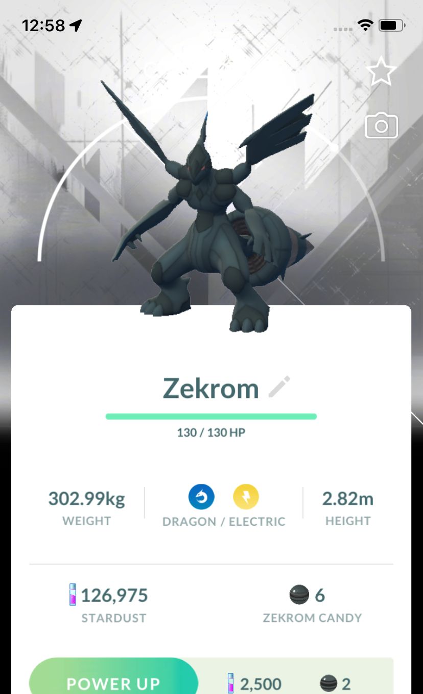 Zekrom with Background - Pokemon GO Trade Service