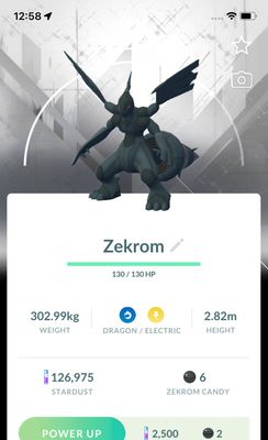 Zekrom with Background - Pokemon GO Trade Service