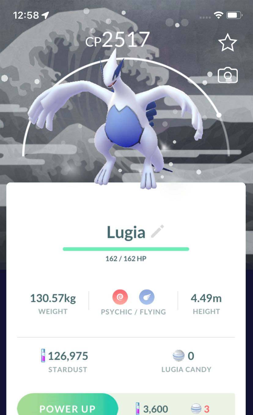 Lugia (Purified) with Background - Pokemon GO Trade Service