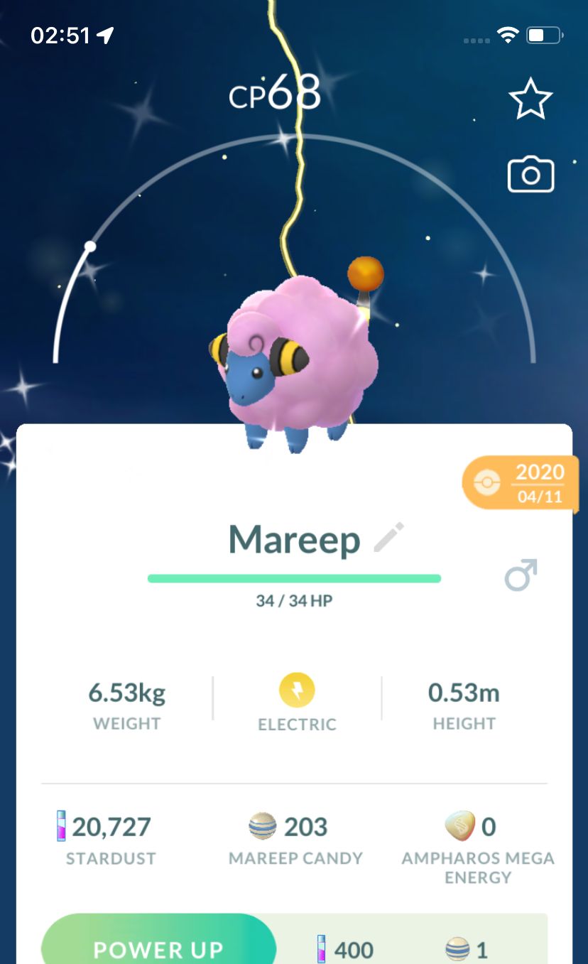 Shiny Mareep 2020 Trade (Guaranteed Lucky) - Pokemon GO Trade