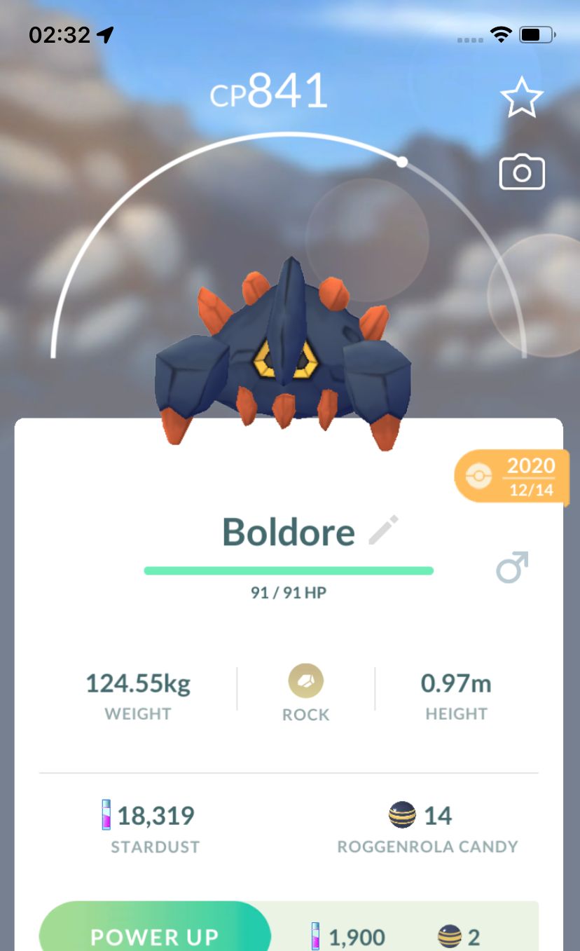 Boldore 2020 (Guaranteed Lucky) - Pokemon GO Trade