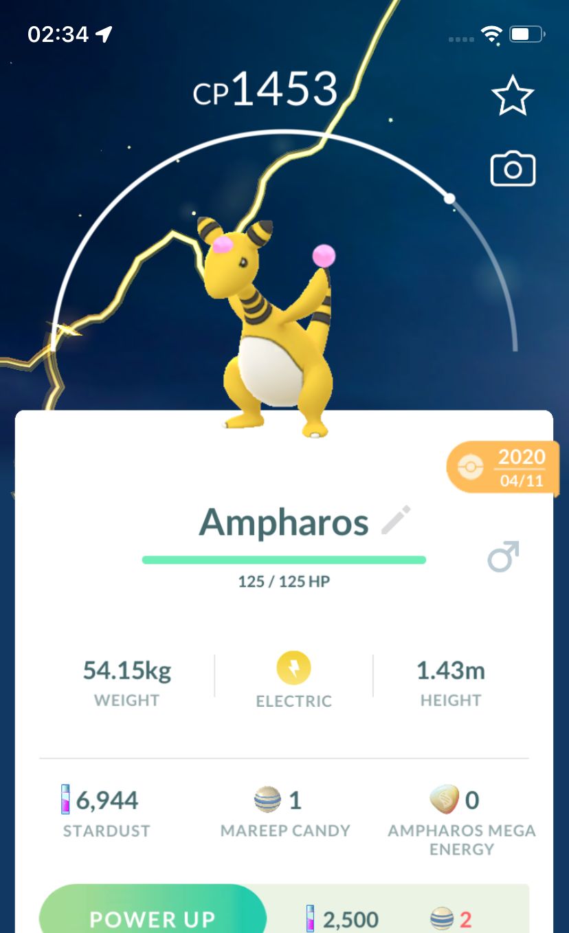 Ampharos 2020 (Guaranteed Lucky) - Pokemon GO Trade