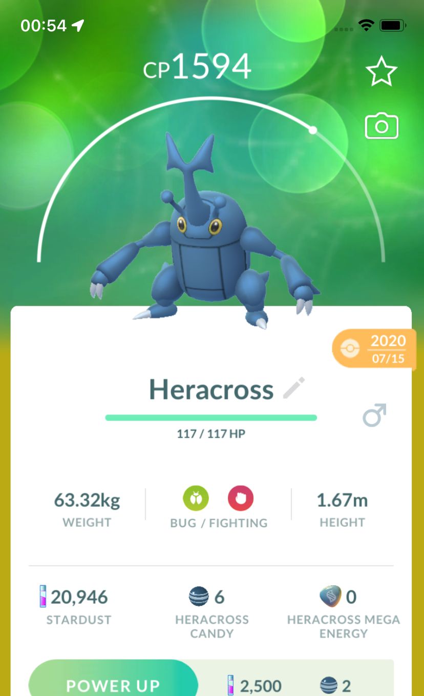 Heracross 2020 (Guaranteed Lucky) - Pokemon GO Trade