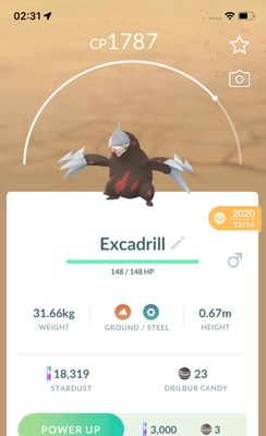 Excadrill 2020 (Guaranteed Lucky) - Pokemon GO Trade