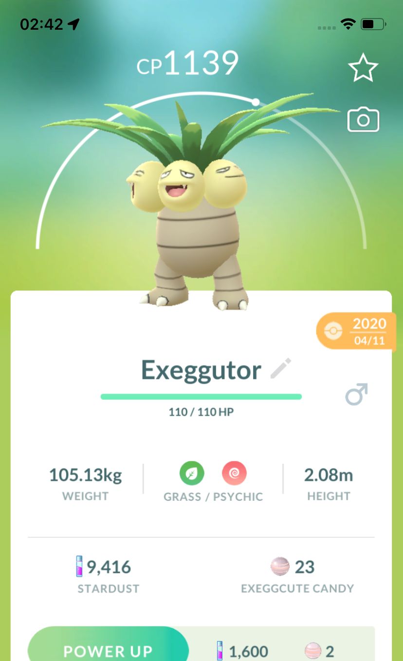 Exeggutor 2020 (Guaranteed Lucky) - Pokemon GO Trade