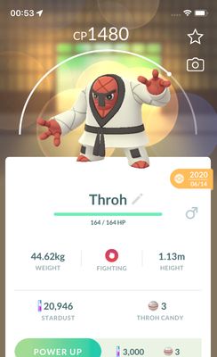 Throh 2020 (Guaranteed Lucky) - Pokemon GO Trade