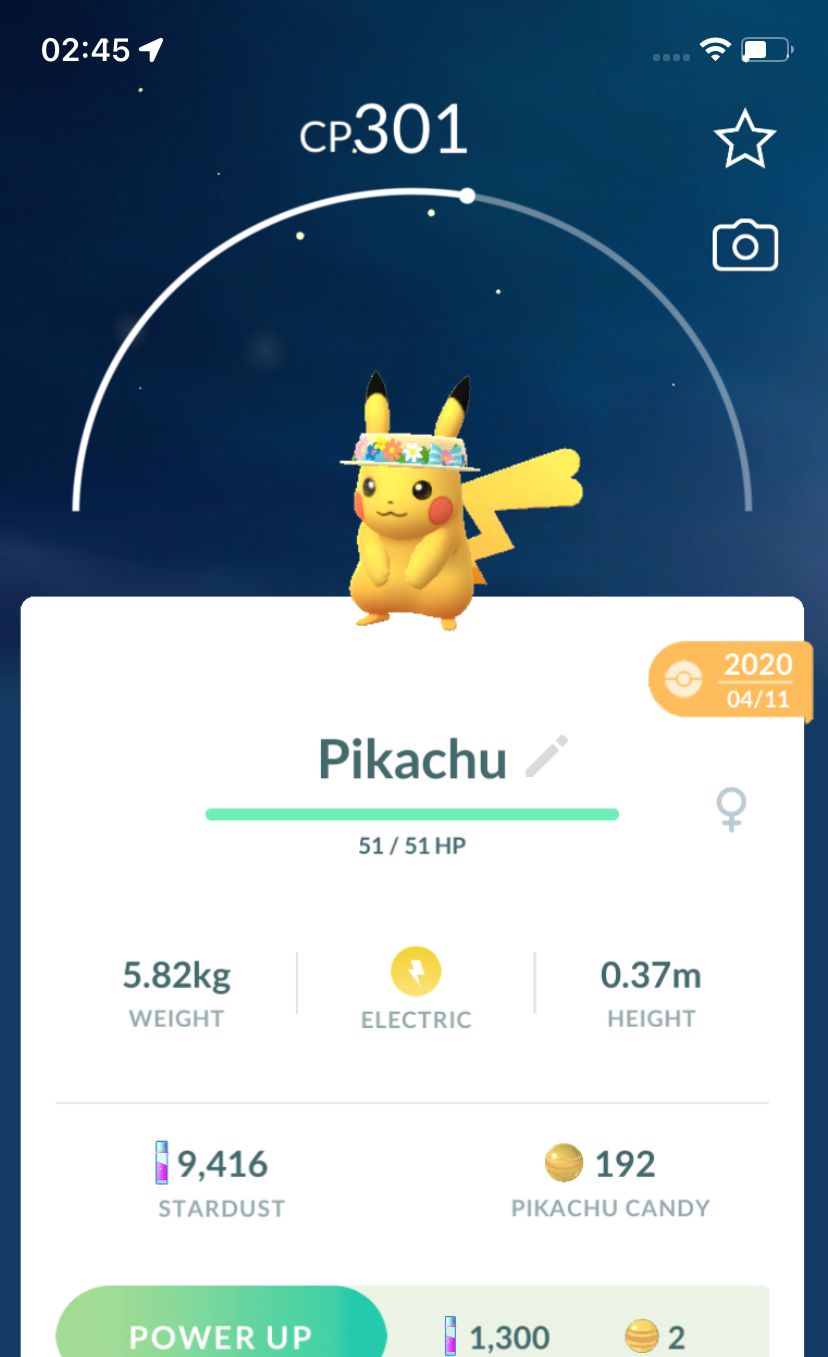 Pikachu with Crown of Flowers 2020 (Guaranteed Lucky) - Pokemon GO Trade