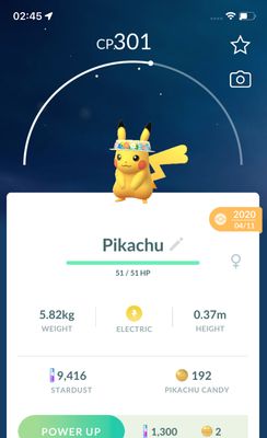 Pikachu with Crown of Flowers 2020 (Guaranteed Lucky) - Pokemon GO Trade