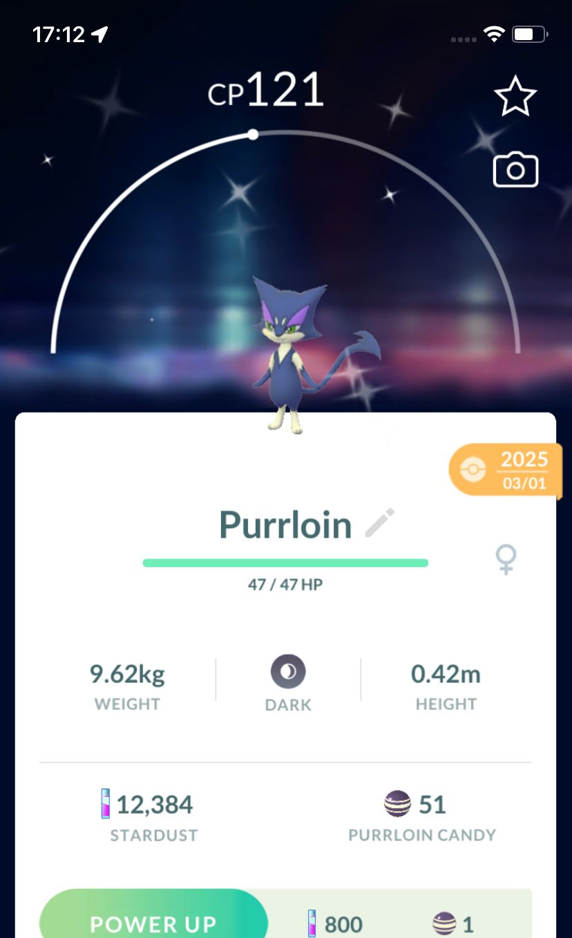 Shiny Purrloin - Pokemon GO Trade